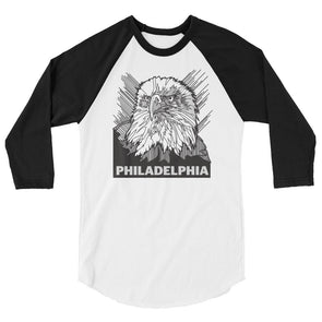 Philly Habit Eagle 3/4 sleeve raglan shirt - Philly Habit