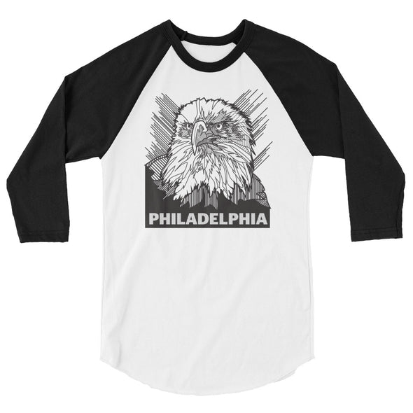 Philly Habit Eagle 3/4 sleeve raglan shirt - Philly Habit