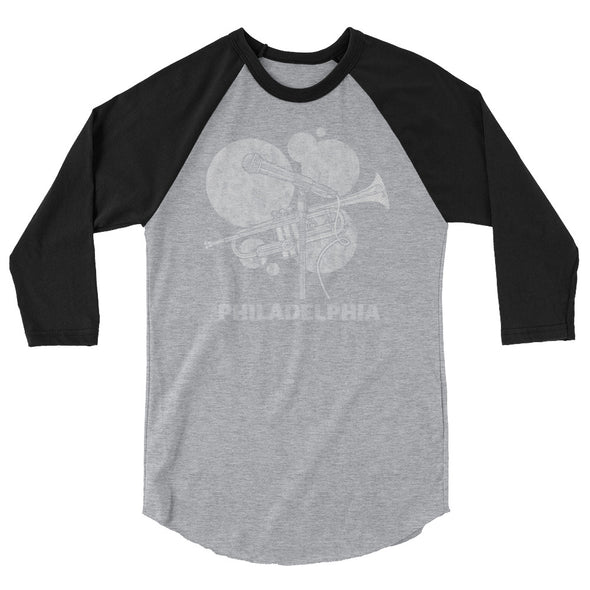 Philly Habit Music 3/4 sleeve raglan shirt - Philly Habit